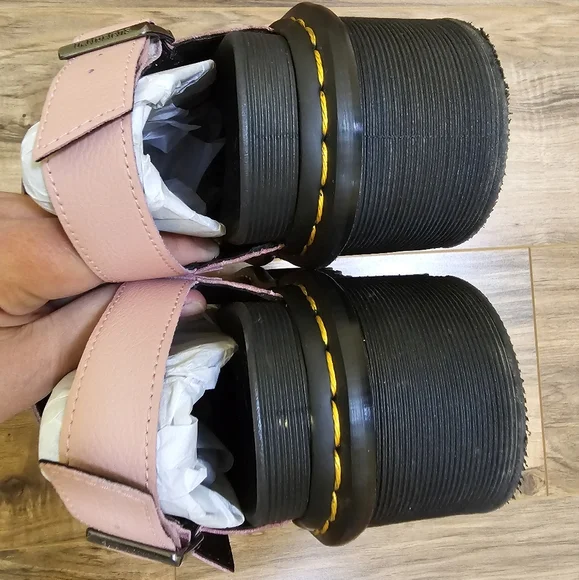 Dr. Martens VOSS WOMEN'S LEATHER STRAP PLATFORM SANDALS, size US 8 - Picture 10 of 12